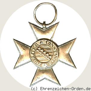 Silbernes Verdienstkreuz des Herzoglich Sachsen-Ernestinischen Hausordens 2.Form Rückseite