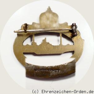 U-Boot Kriegsabzeichen 1918 Rückseite