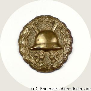 Verwundetenabzeichen für die Armee und Kolonialtruppen 1918 in Gold