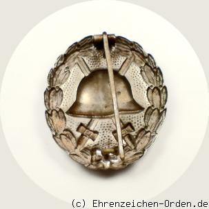 Verwundetenabzeichen für die Armee und Kolonialtruppen 1918 in Silber Rückseite