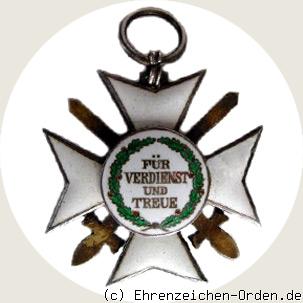 Verdienstorden Ritterkreuz 2.Klasse mit Schwertern Rückseite