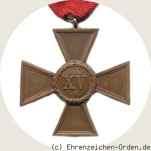 Dienstauszeichnung 1. Klasse für 15 Jahre 1913 Rückseite
