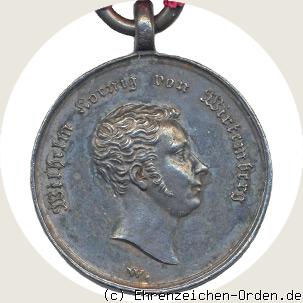 Silberne Zivilverdienstmedaille König Wilhelm I. (2.Form)