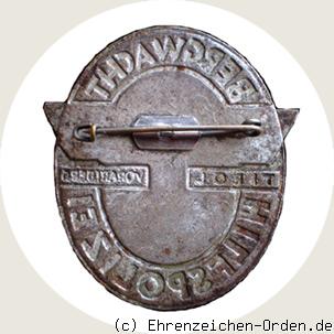 Dienstabzeichen Bergwacht – Hilfspolizei Rückseite