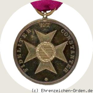 Goldene Verdienstmedaille des Sachsen-Ernestinischen Hausordens 1871 Rückseite