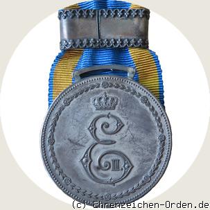 Herzog Ernst Medaille mit Bandschleife 1914 Rückseite