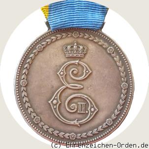 Herzog Ernst Medaille mit Eichenlaub 1914/15 Rückseite
