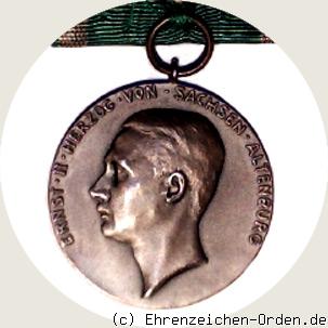 Silberne Medaille für Kunst und Wissenschaft ohne Krone – Herzog Ernst II.