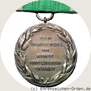 Silberne Medaille für Kunst und Wissenschaft ohne Krone – Herzog Ernst II. Rückseite