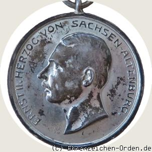 Silberne Verdienstmedaille des Sachsen-Ernestinischen Hausordens 1908