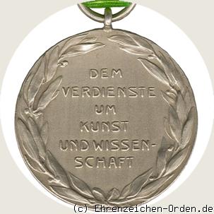 Silberne Medaille für Kunst und Wissenschaft ohne Krone – Herzog Ernst II. Rückseite
