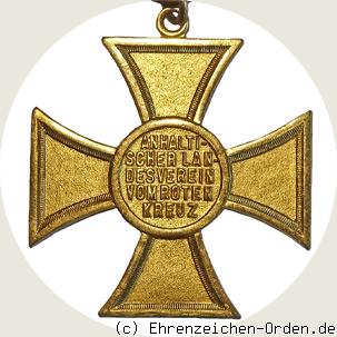 Anhaltischer Landesverein vom Roten Kreuz Ehrenkreuz 3. Klasse Rückseite