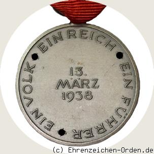 Medaille zur Erinnerung an den 13. März 1938 (Österreich-Medaille) Rückseite