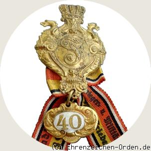Mitgliedsabzeichen Badischer Militärvereins-Bund für 40 Jahre