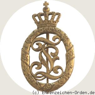 Goldenes Erinnerungszeichen 1906 an Nadel
