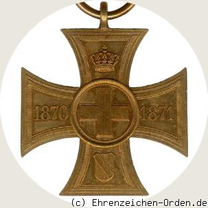 Erinnerungskreuz für freiwillige Hilfstätigkeit 1870/71