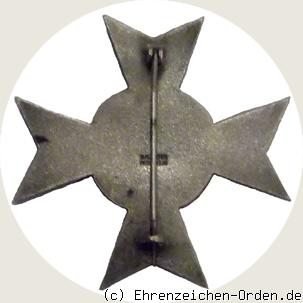 Ehrenkreuz 2. Klasse des Badischen Kriegerbundes Rückseite