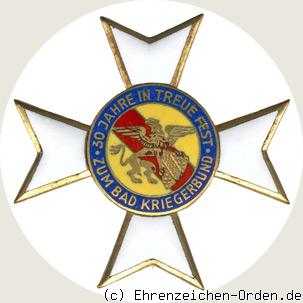 Bundesehrenkreuz 1.Klasse des Badischen Kriegerbundes für 30 Jahre