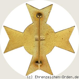 Bundesehrenkreuz 1.Klasse des Badischen Kriegerbundes für 30 Jahre Rückseite