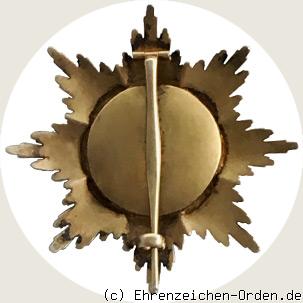 Orden Berthold des Ersten Bruststern zum Großkreuz Rückseite