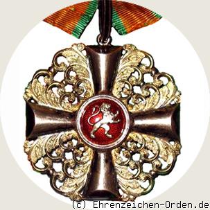 Orden vom Zähringer Löwen Großkreuz Rückseite