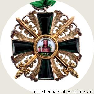 Orden vom Zähringer Löwen Ritterkreuz 2. Klasse mit Schwertern