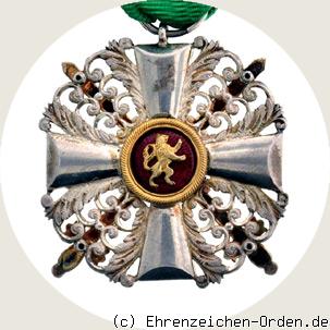 Orden vom Zähringer Löwen Ritterkreuz 2. Klasse mit Schwertern Rückseite