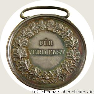 Silberne Verdienstmedaille Friedrich I. älteres Bild 1868 Rückseite