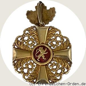 Orden vom Zähringer Löwen Großkreuz mit Eichenlaub Rückseite
