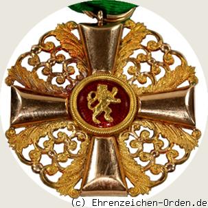 Orden vom Zähringer Löwen Ritterkreuz 1. Klasse Rückseite