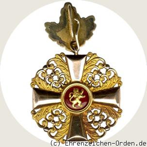 Orden vom Zähringer Löwen Ritterkreuz 1. Klasse mit Eichenlaub Rückseite