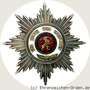 Orden vom Zähringer Löwen Bruststern zum Großkreuz