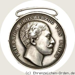 Silberne Civilverdienstmedaille jugendlicher Großherzog Friedrich 1856