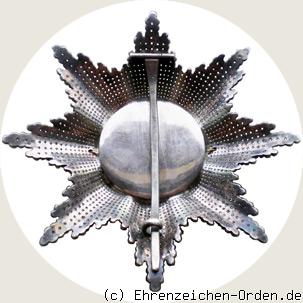 Verdienstorden der Bayerischen Krone Bruststern zum Großkreuz Rückseite