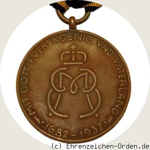 Jubiläumsmedaille 2. Infanterie-Regiment „Kronprinz“ Rückseite