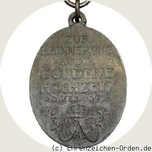 Goldene Hochzeits-Jubiläumsmedaille 1918 Rückseite