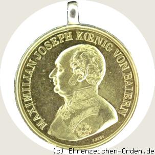 Goldene Militär-Verdienst-Medaille König Max Josef I. (großes Brustbild)