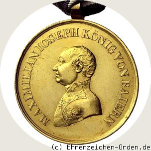 Goldene Militär-Verdienst-Medaille König Max Josef I. (kleines Brustbild)