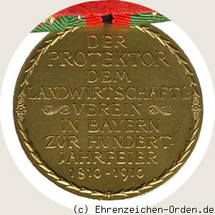 Landwirtschaftliche Jubiläumsmedaille in Bronze Rückseite