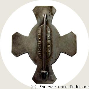 Bundesehrenzeichen 2. Form des Bayerischen Kriegerbundes Rückseite