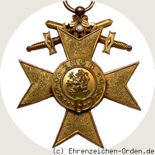 Militärverdienstkreuz 1.Klasse mit Schwertern  (3.Form 1913) Rückseite