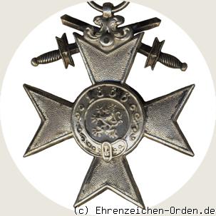Militärverdienstkreuz 2.Klasse mit Schwertern  (3.Form 1913) Rückseite