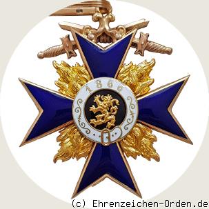 Militär-Verdienstorden Kreuz 2.Klasse mit Schwertern Rückseite