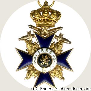 Militär-Verdienstorden Kreuz 3.Klasse mit Krone und Schwertern Rückseite