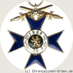 Militär-Verdienstorden Ritterkreuz 2.Klasse mit Schwertern Rückseite