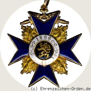 Militär-Verdienstorden Kreuz 1. Klasse mit Schwertern Rückseite