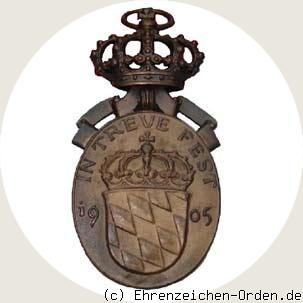 Prinzregent Luitpold Medaille mit der Krone in Bronze Rückseite