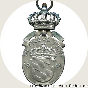 Prinzregent Luitpold Medaille mit der Krone in Silber Rückseite