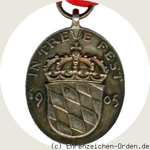Prinzregent Luitpold Medaille in Silber Rückseite