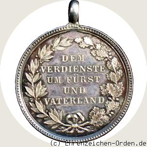 Silberne Zivilverdienstmedaille  Stempel ab 1827 Rückseite